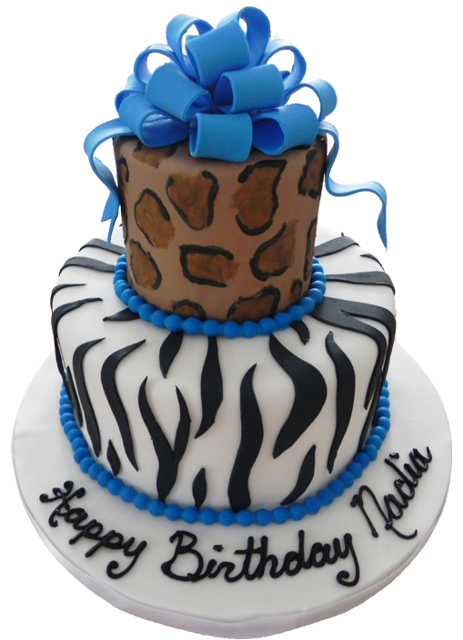 Zebra BeDazzled Cake